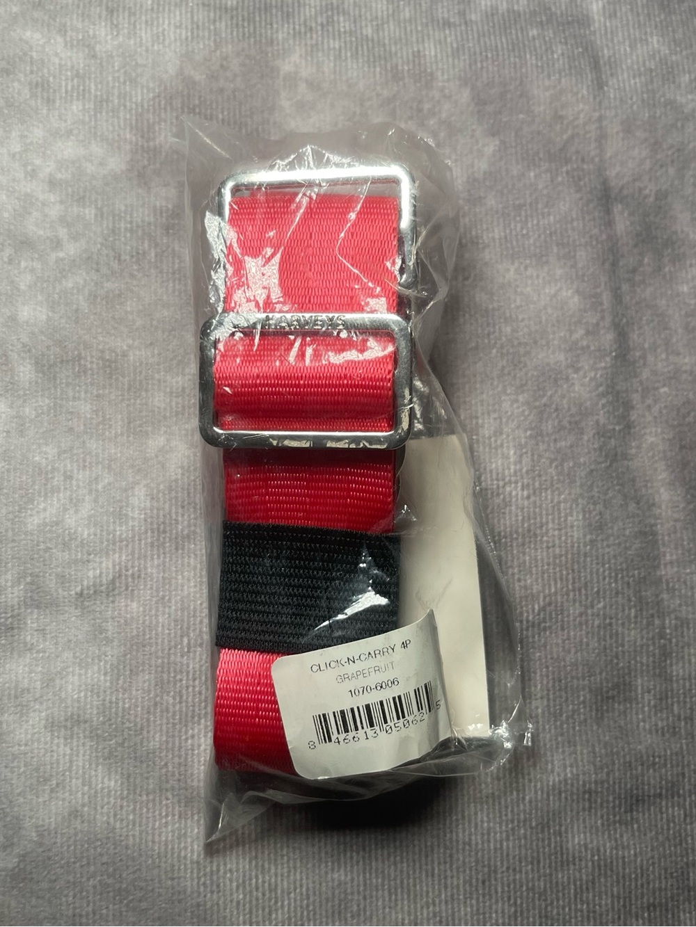 New Harvey’s seatbelt grapefruit 4P cnc click n carry bag purse crossbody strap